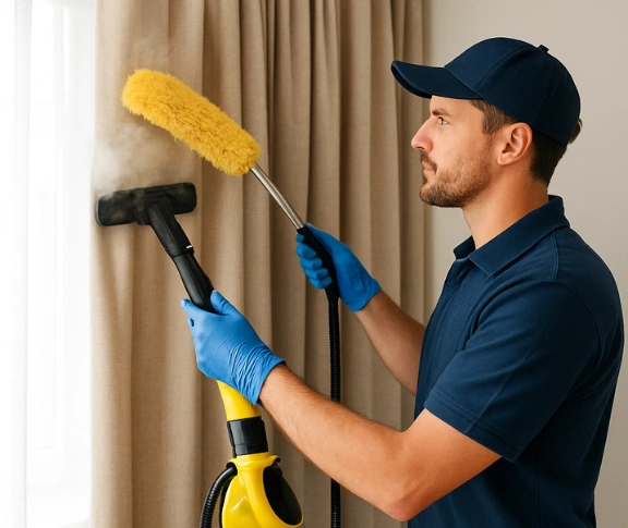 Trusted drapes cleaning technician Matty Curtain Cleaning warringah-nsw QLD
