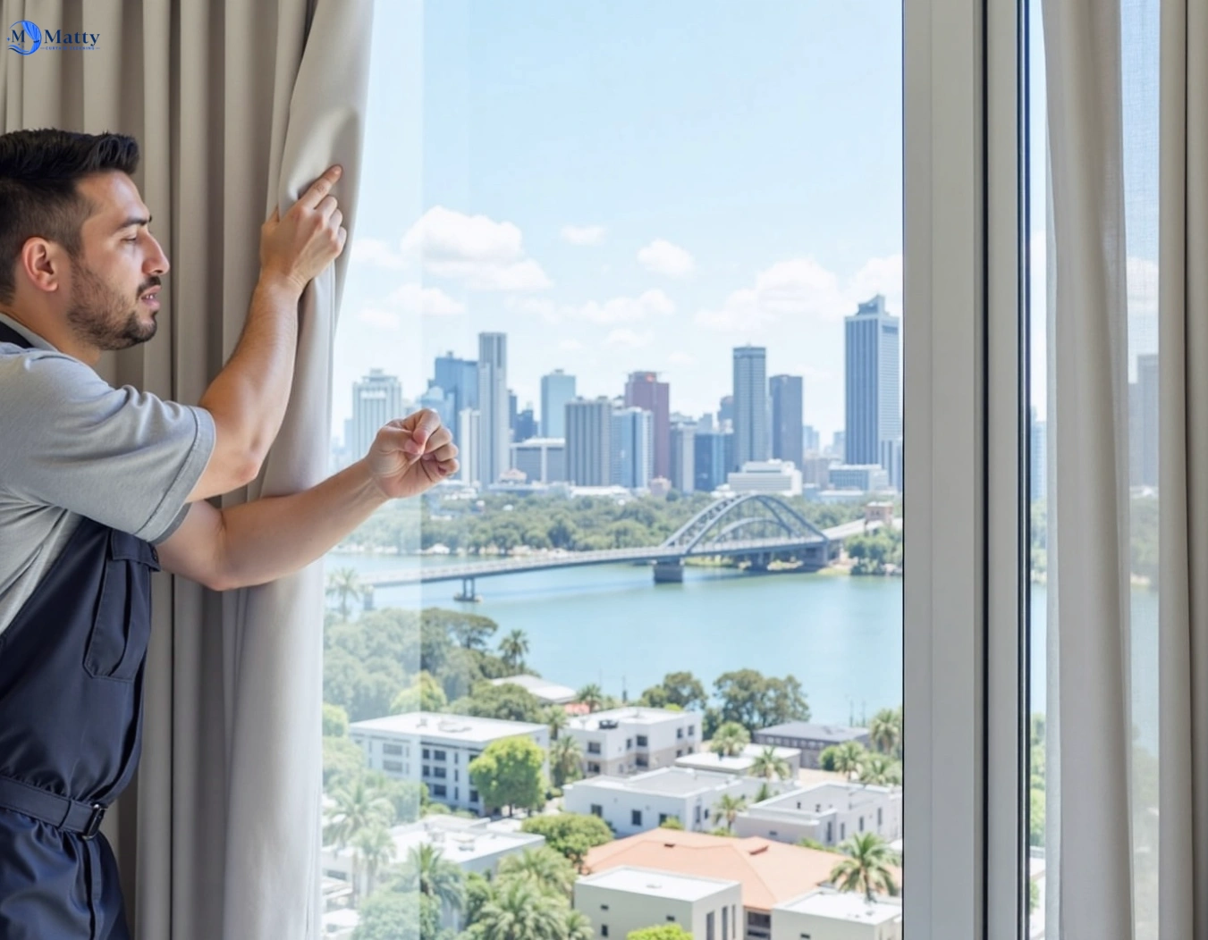Professional curtain steam cleaning service warringah-nsw QLD by Matty Curtain Cleaning